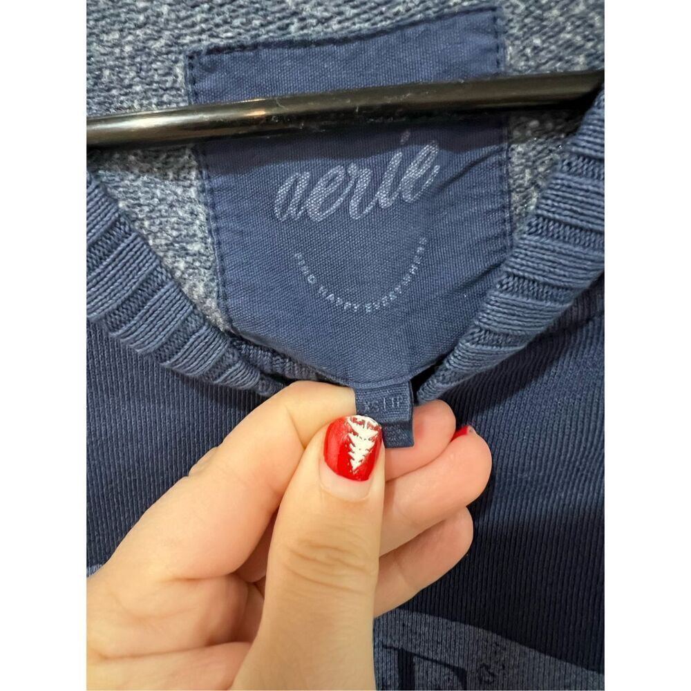 Aerie Down-To-Earth Crew Sweatshirt relaxed fit size XS - Picture 5 of 9